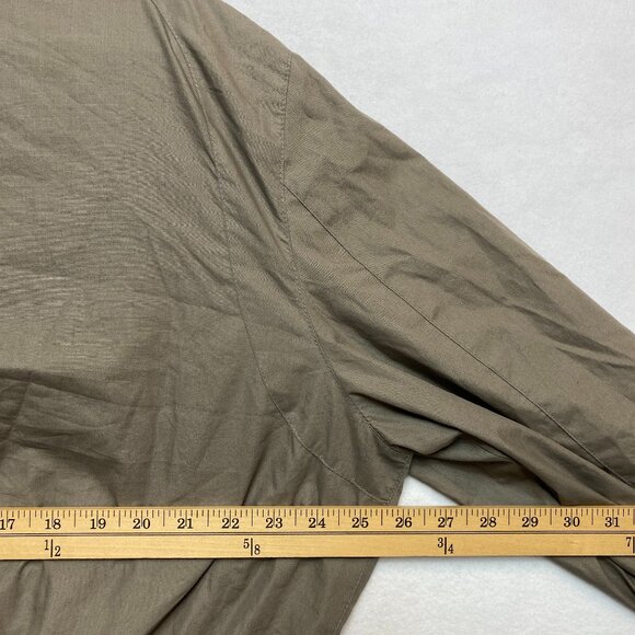 VINTAGE Members Only Bomber Jacket Mens 46 Tan Full Zip Windbreaker 80s Epaulets - Picture 13 of 16